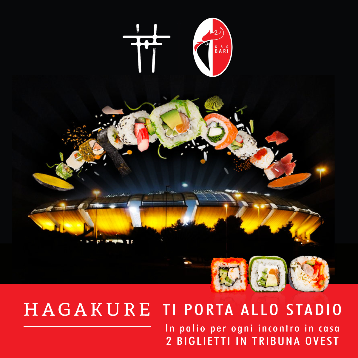 hagakure sushi fusion HAGAKURE TI PORTA ALLO STADIO